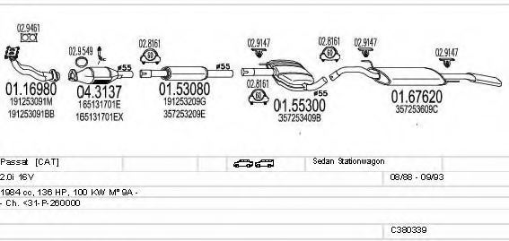MTS C380339003197 Exhaust System